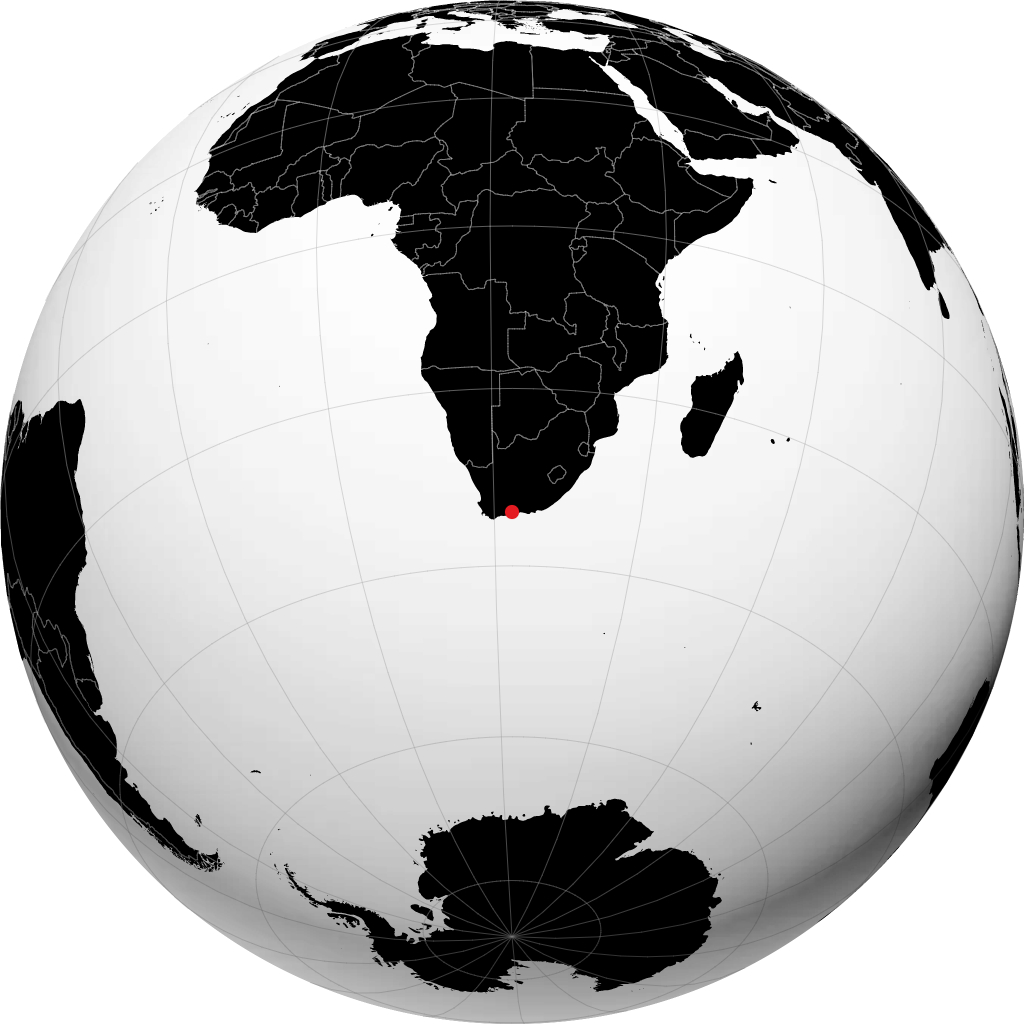 George sur le globe