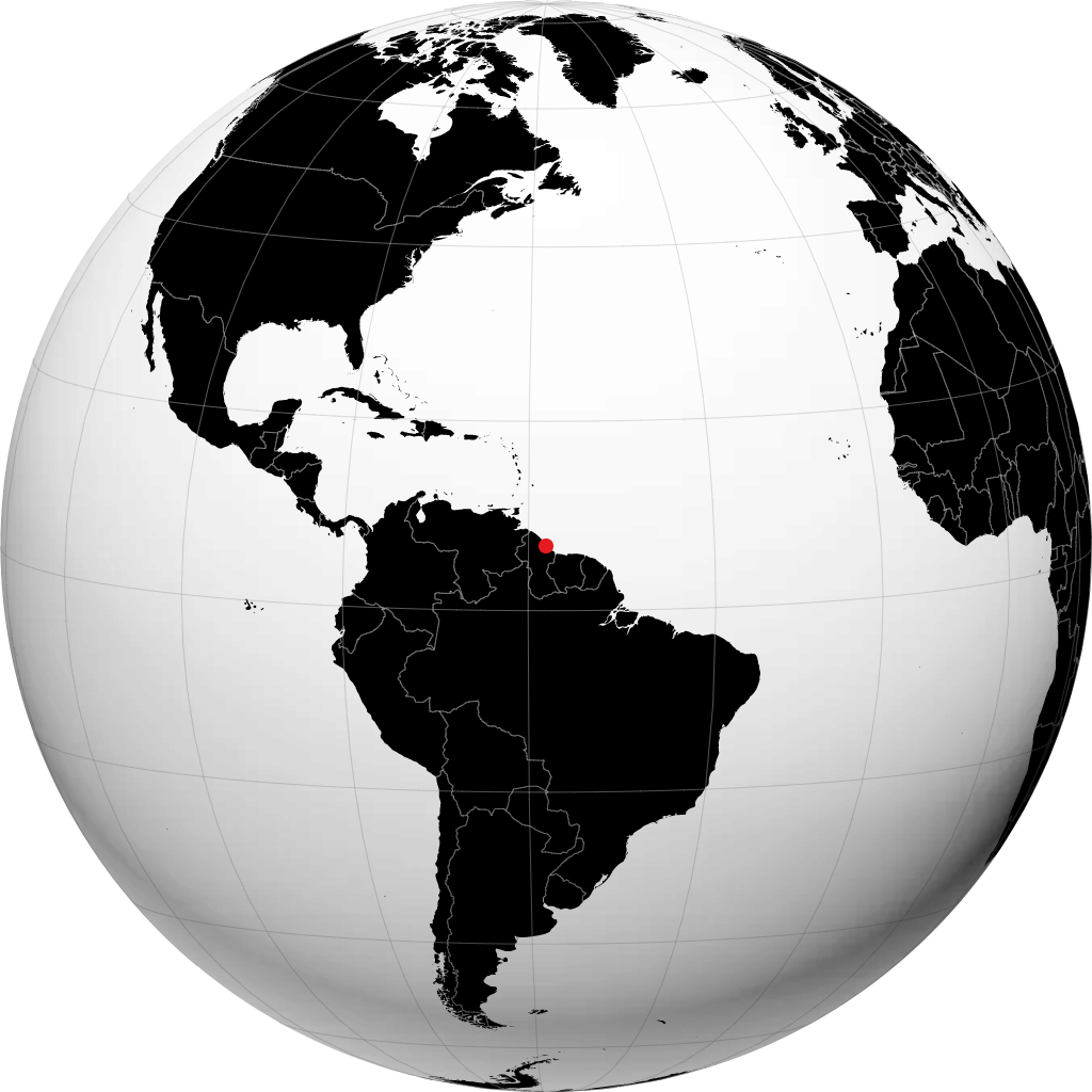 Georgetown sur le globe