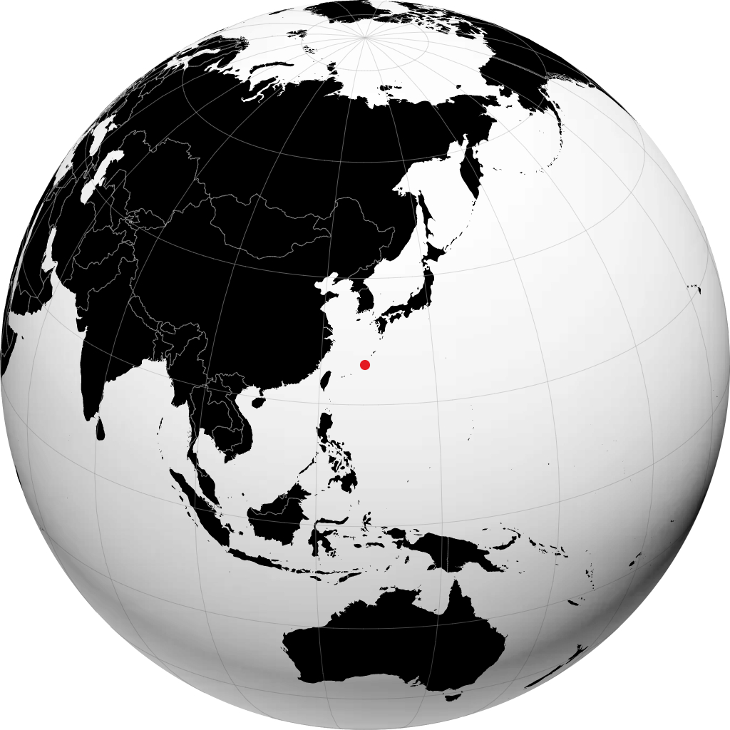 Ginowan sur le globe