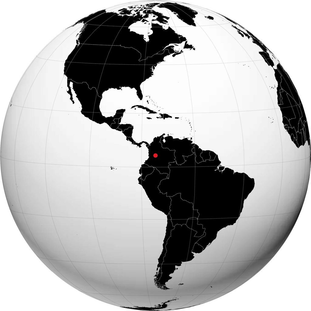 Girardot sur le globe