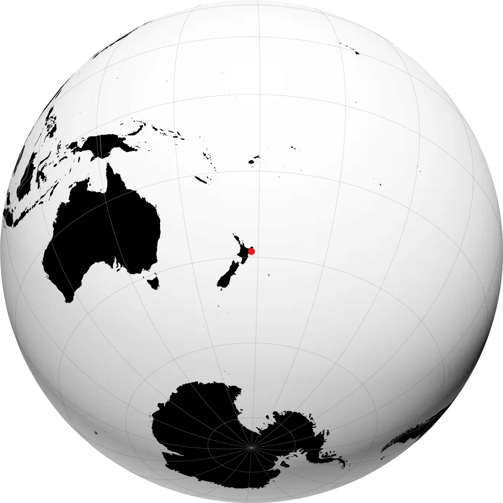Gisborne sur le globe