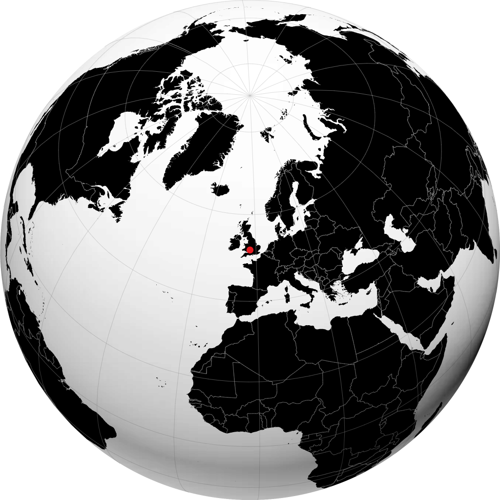 Gloucester sur le globe