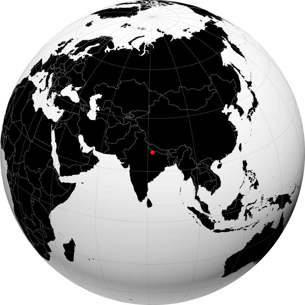 Gonda sur le globe