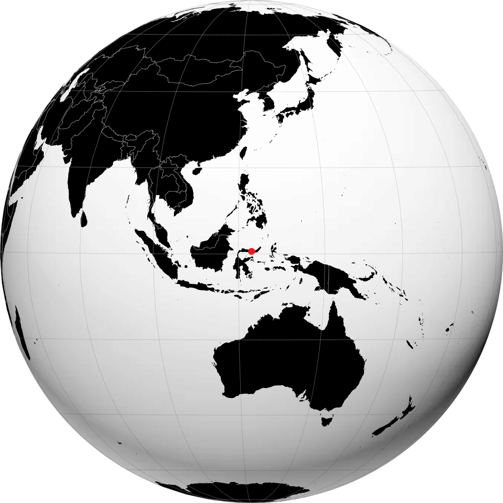 Gorontalo sur le globe