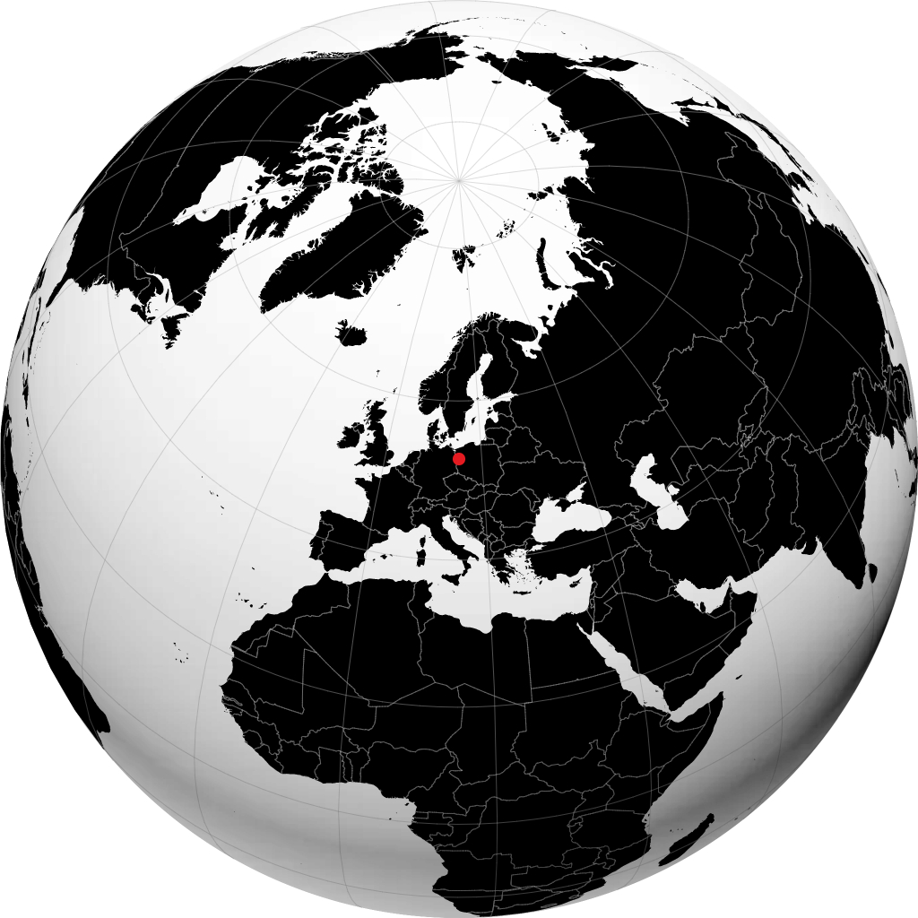 Gorzów Wielkopolski sur le globe