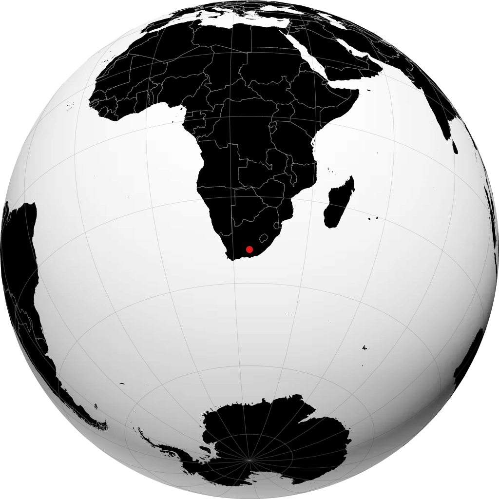 Graaff Reinet sur le globe