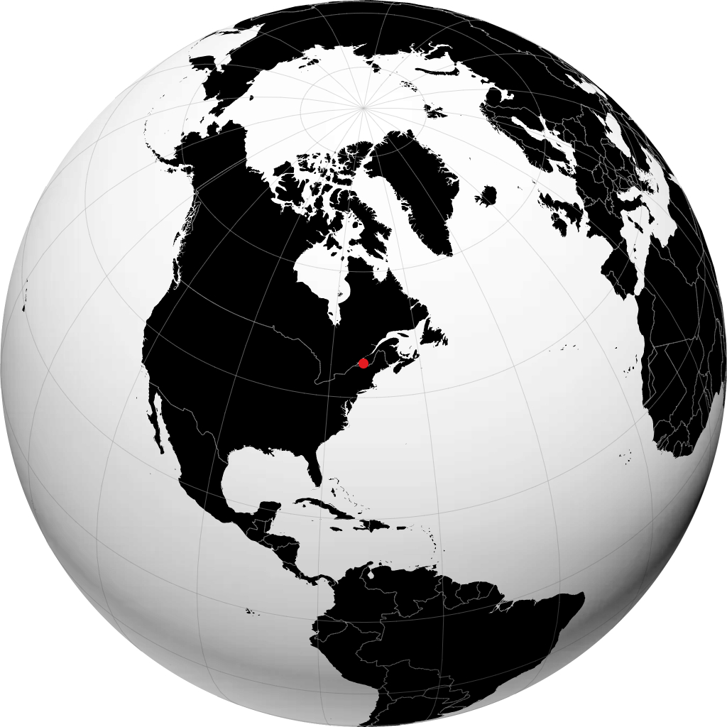 Granby sur le globe