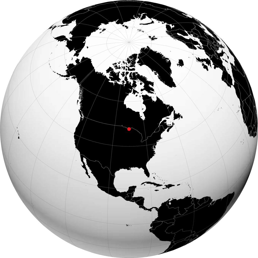 Grand Marais sur le globe