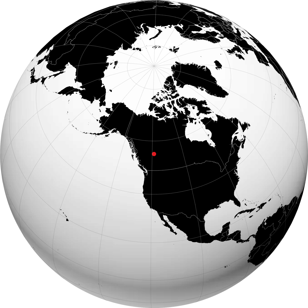 Grande Prairie sur le globe