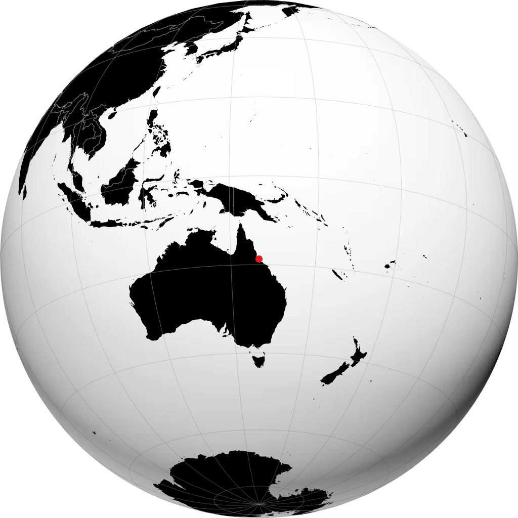 Great Palm Island sur le globe