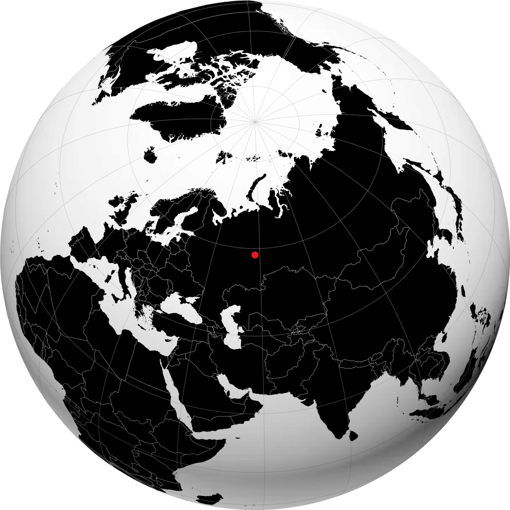 Gremyachinsk sur le globe