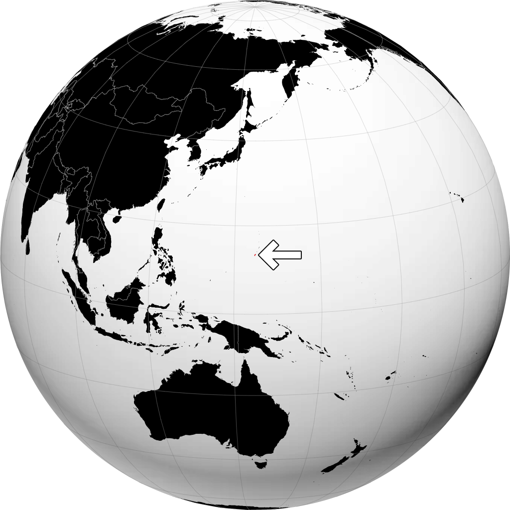 Guam sur le globe