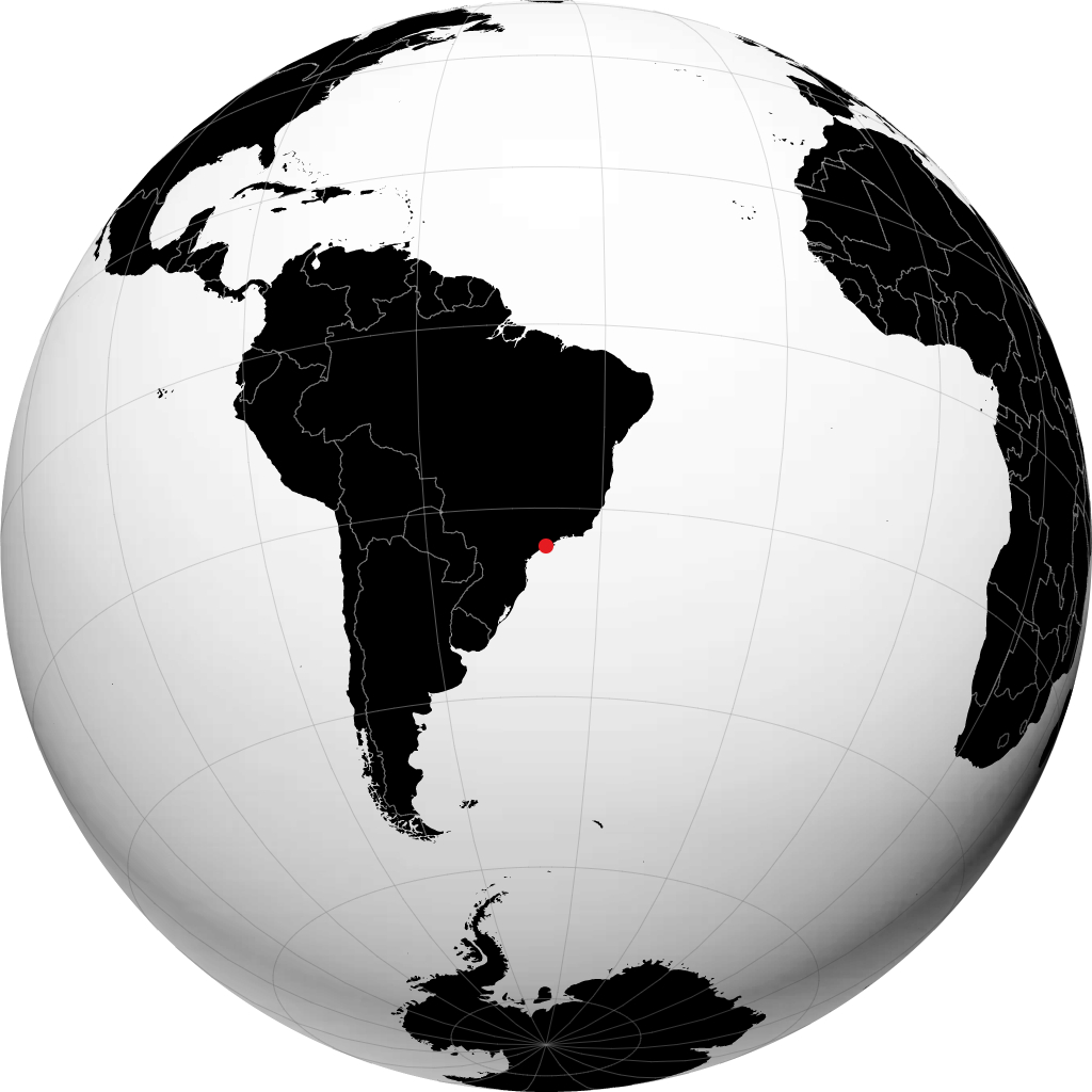 Guarujá sur le globe