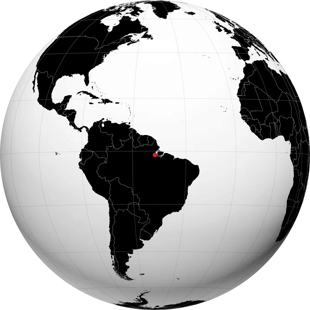 Gurupa sur le globe
