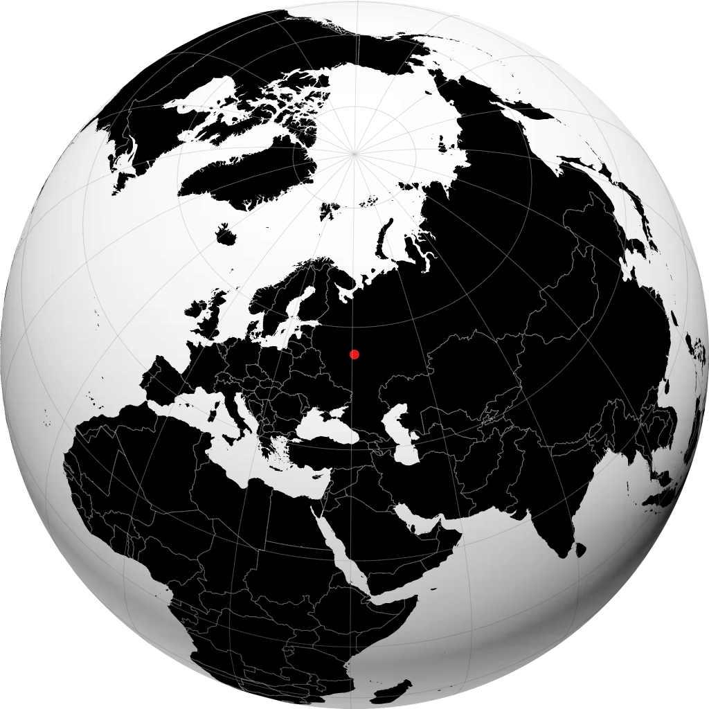Gus'-Khrustalnyy sur le globe