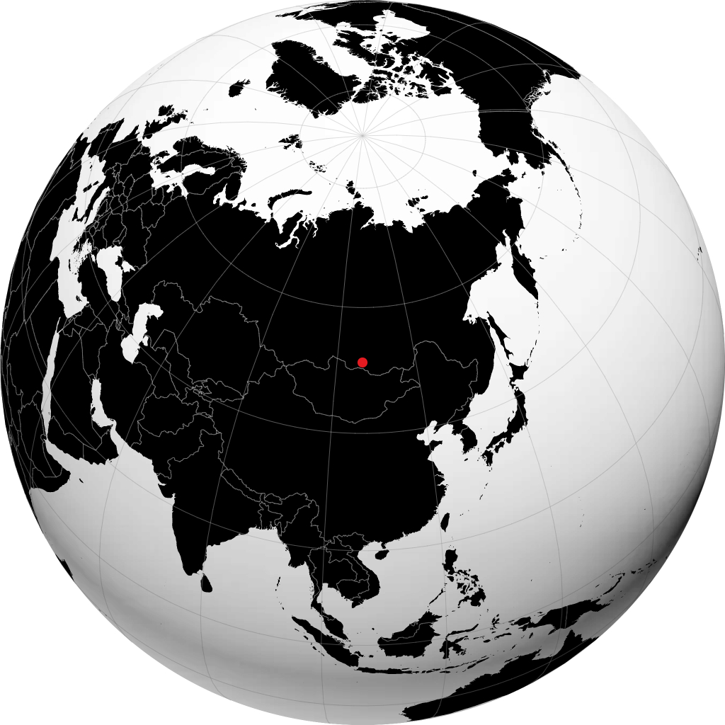 Gusinoozyorsk sur le globe
