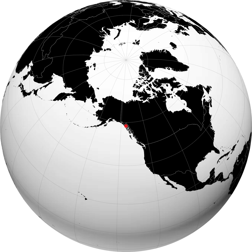 Gustavus sur le globe