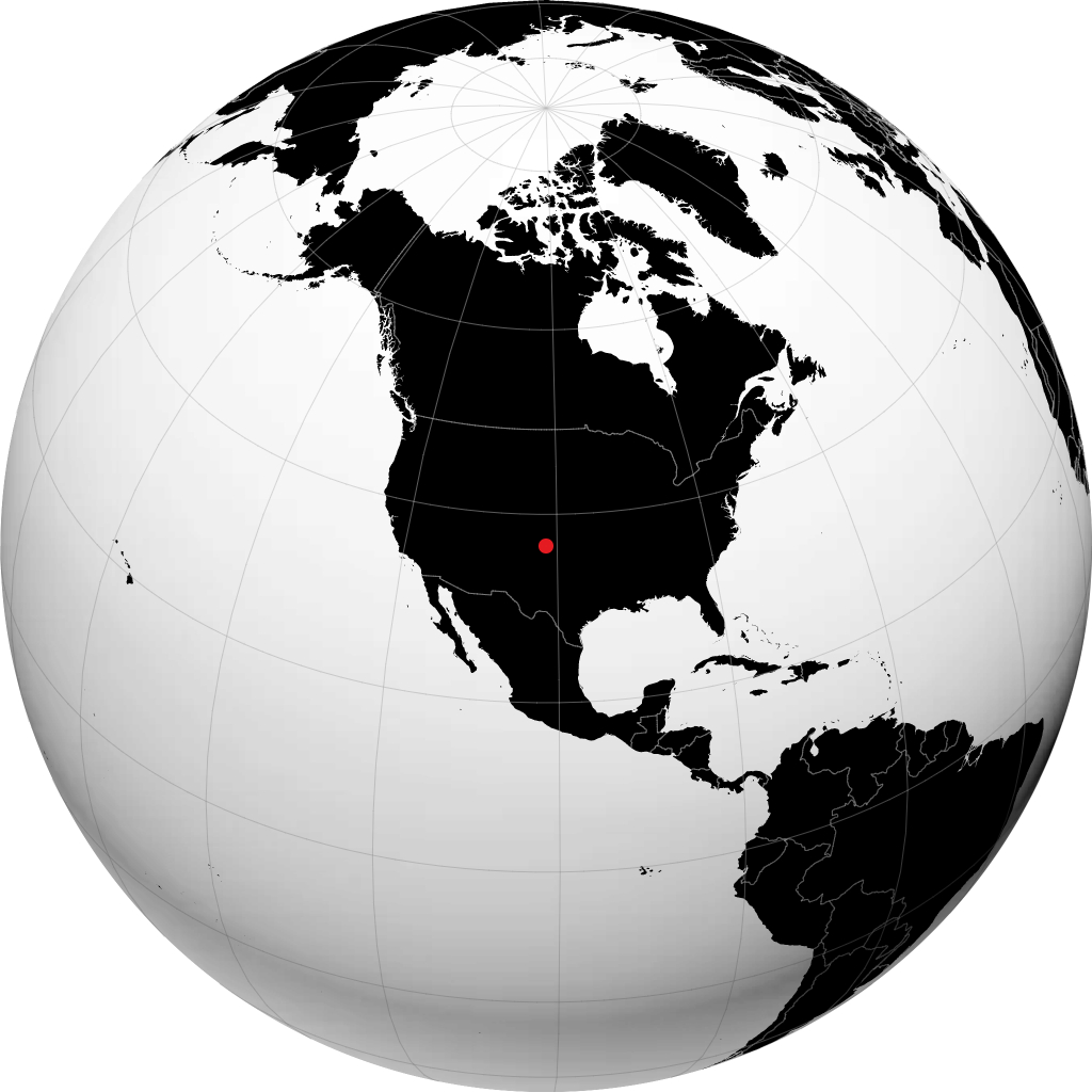 Guymon sur le globe