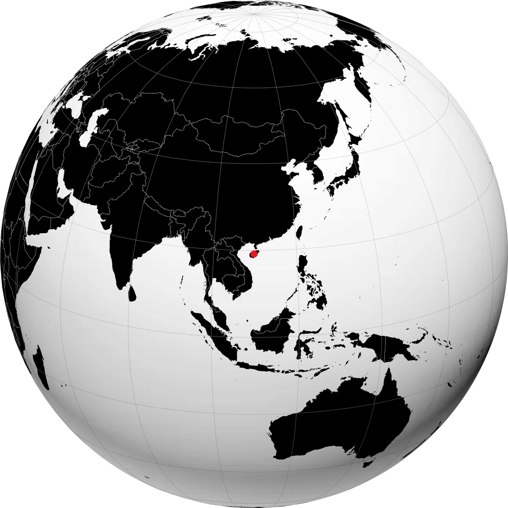 Hainan sur le globe