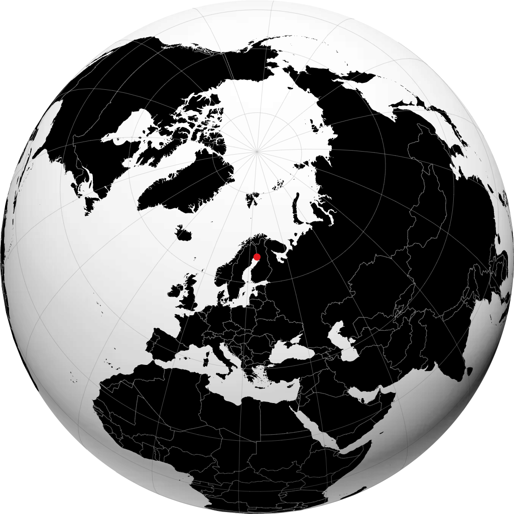 Haparanda sur le globe