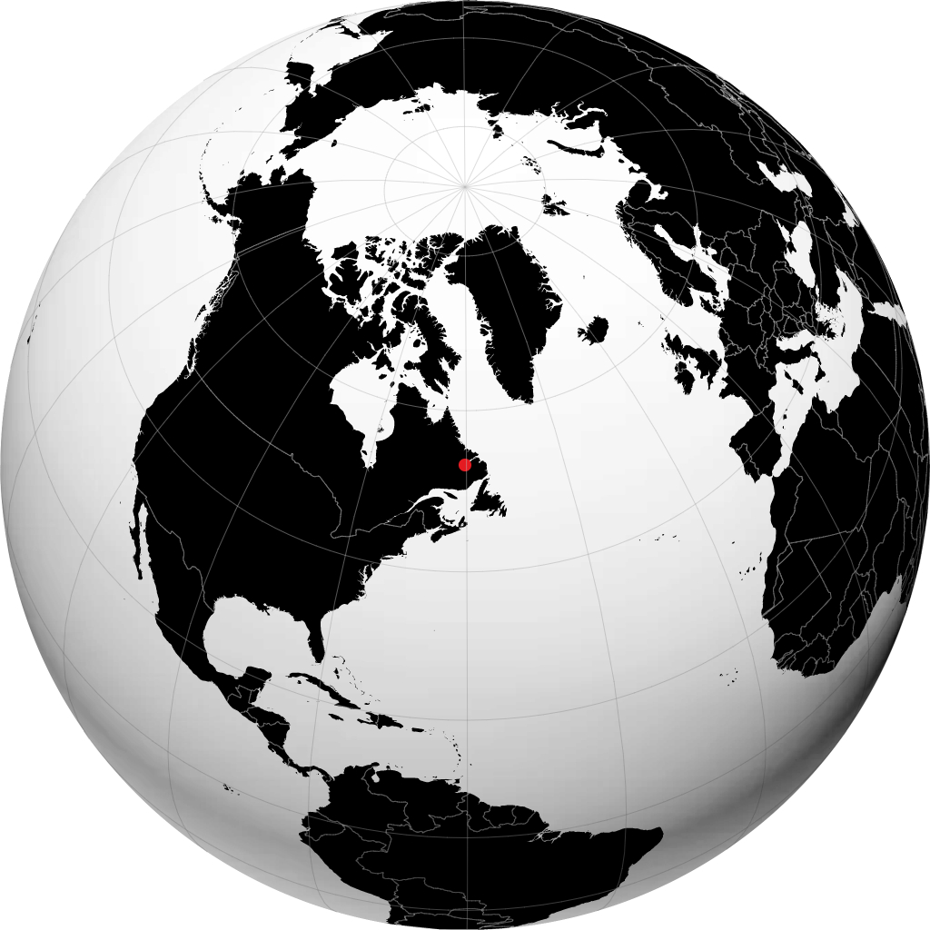 Happy Valley-Goose Bay sur le globe