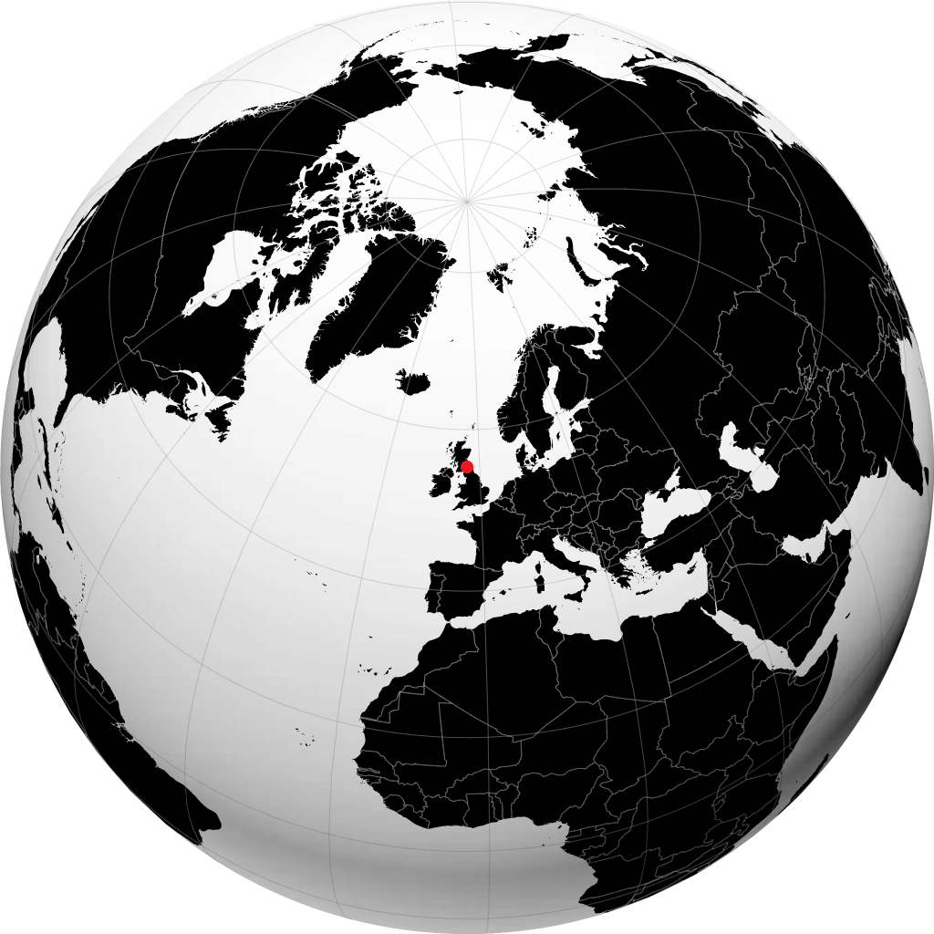 Hawick sur le globe