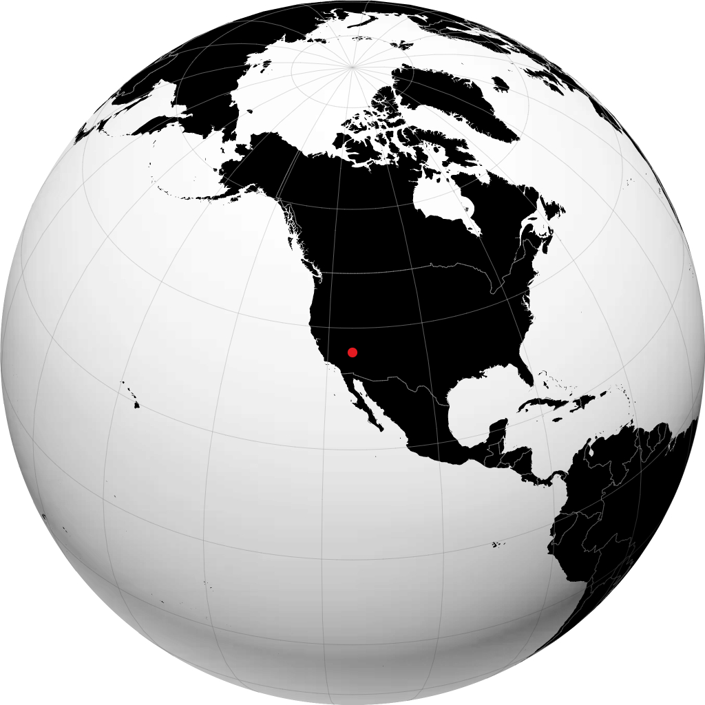 Henderson sur le globe