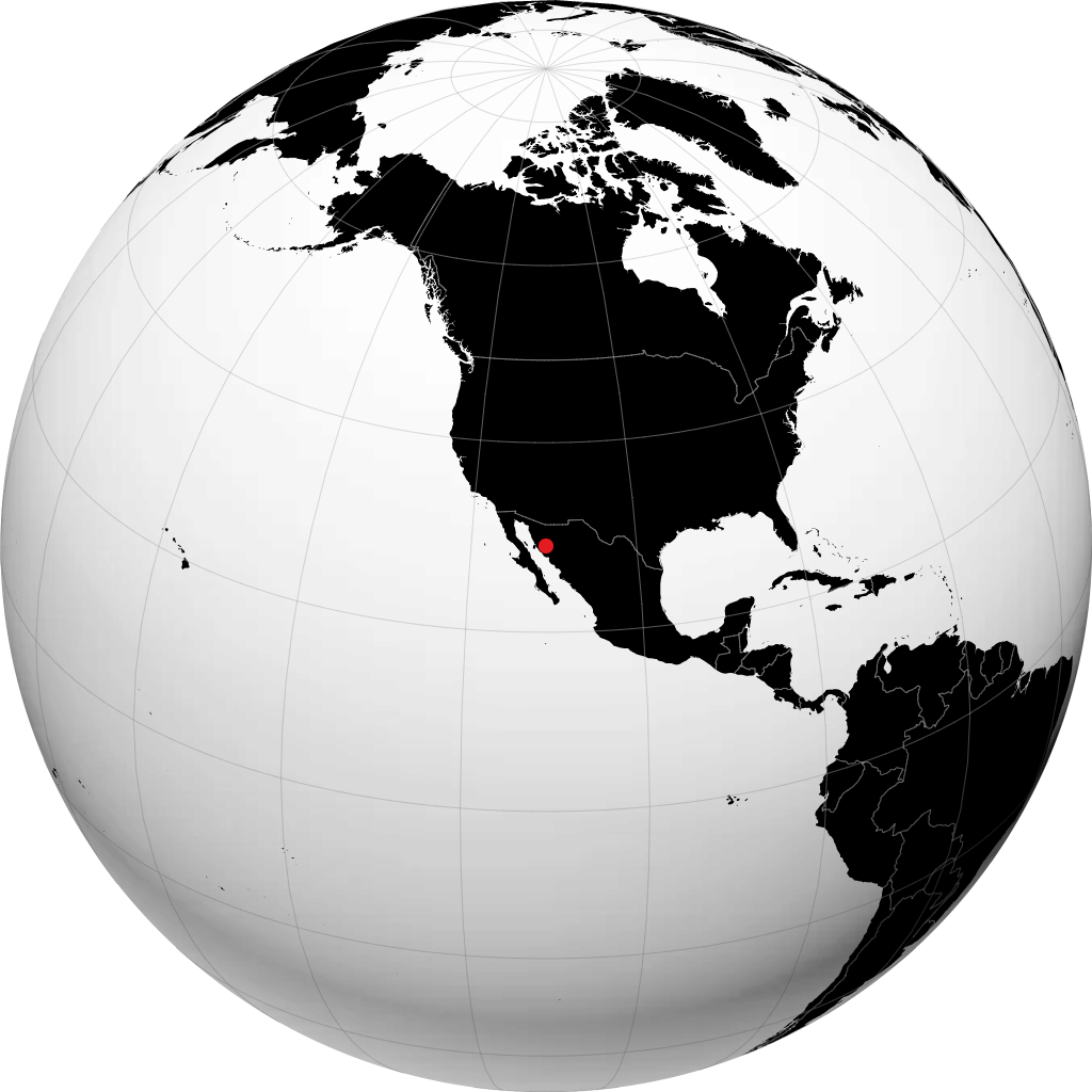 Hermosillo sur le globe