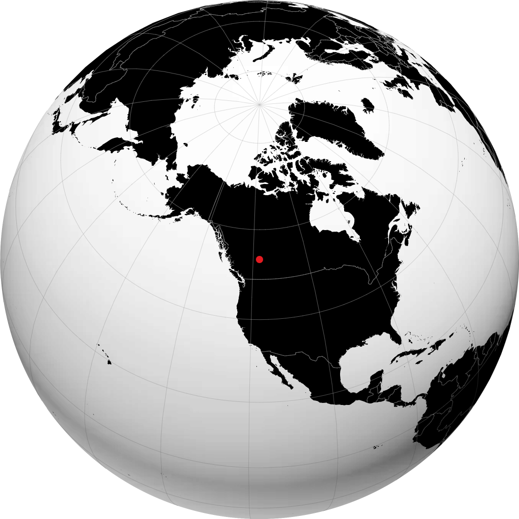 Hinton sur le globe