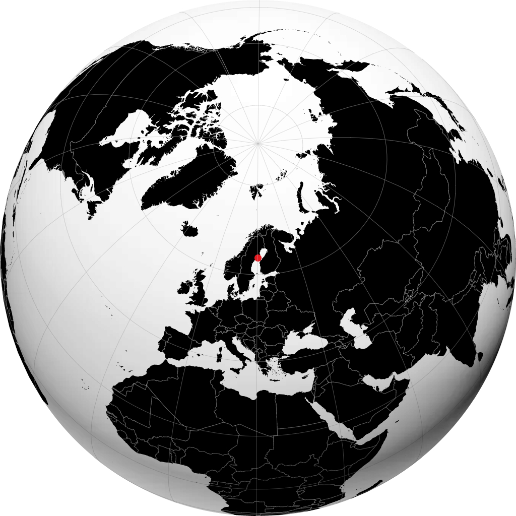Holmsund sur le globe