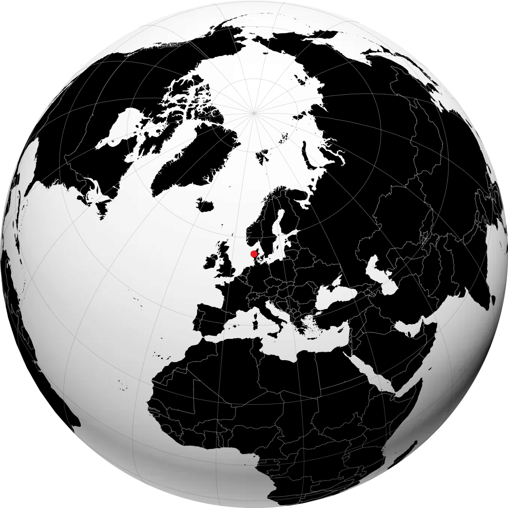 Holstebro sur le globe