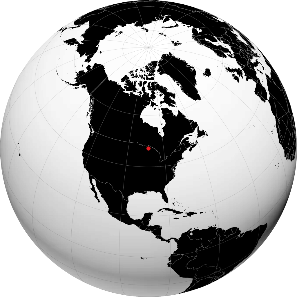 Houghton sur le globe