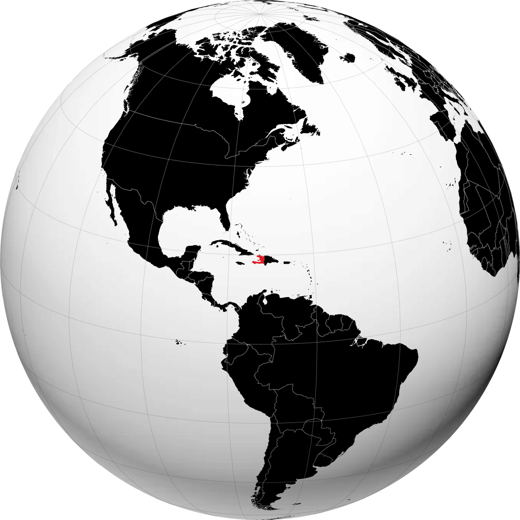 Haïti sur le globe