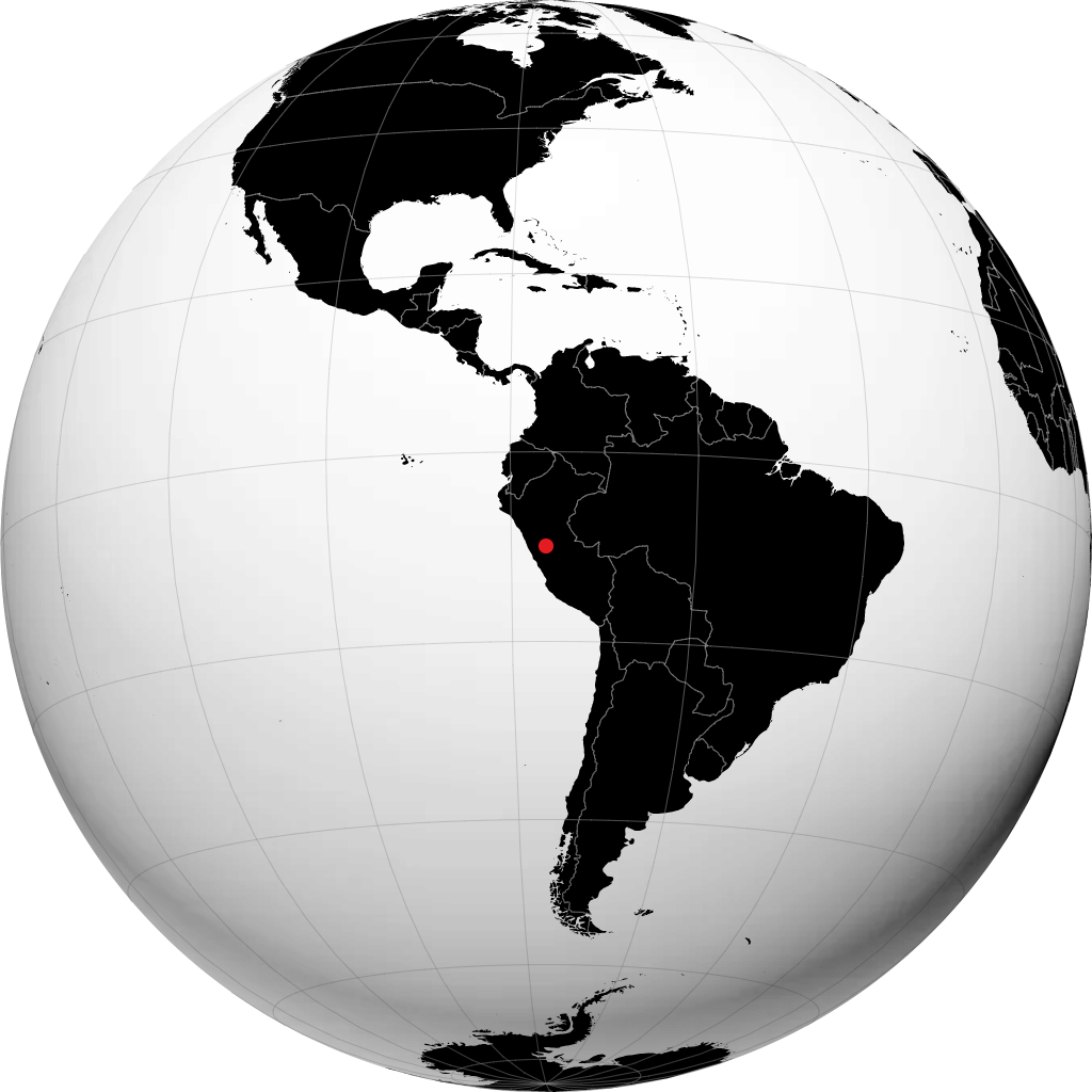 Huánuco sur le globe