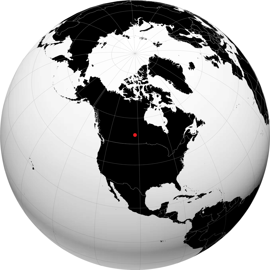 Hudson Bay sur le globe