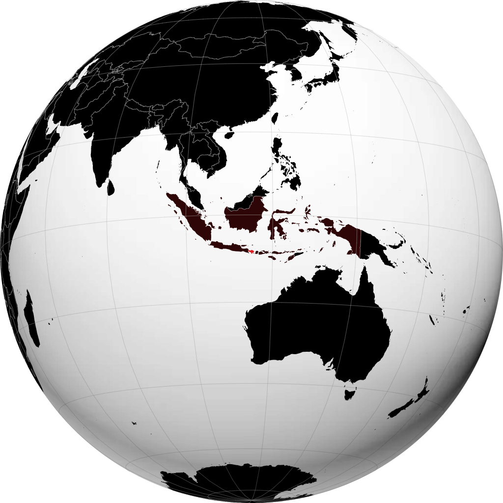 Province de Bali sur le globe