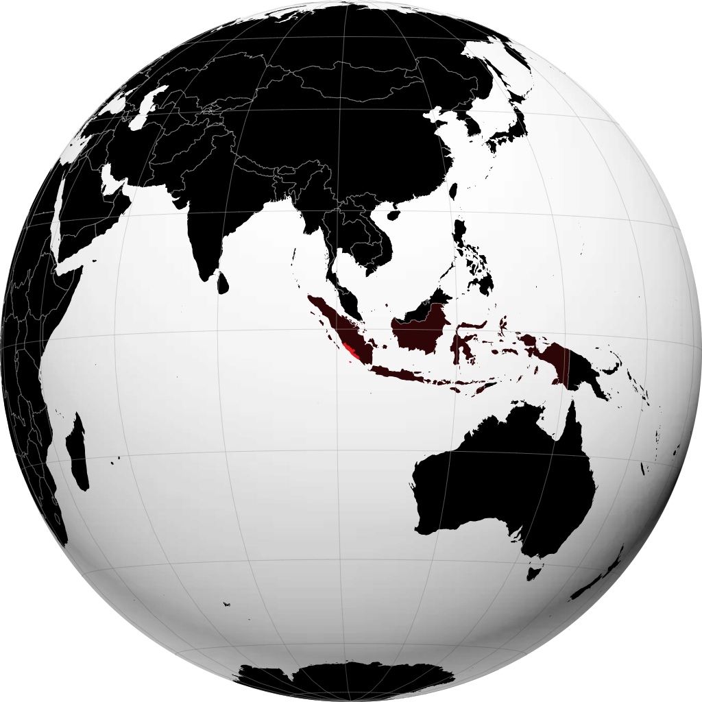 Province de Bengkulu sur le globe