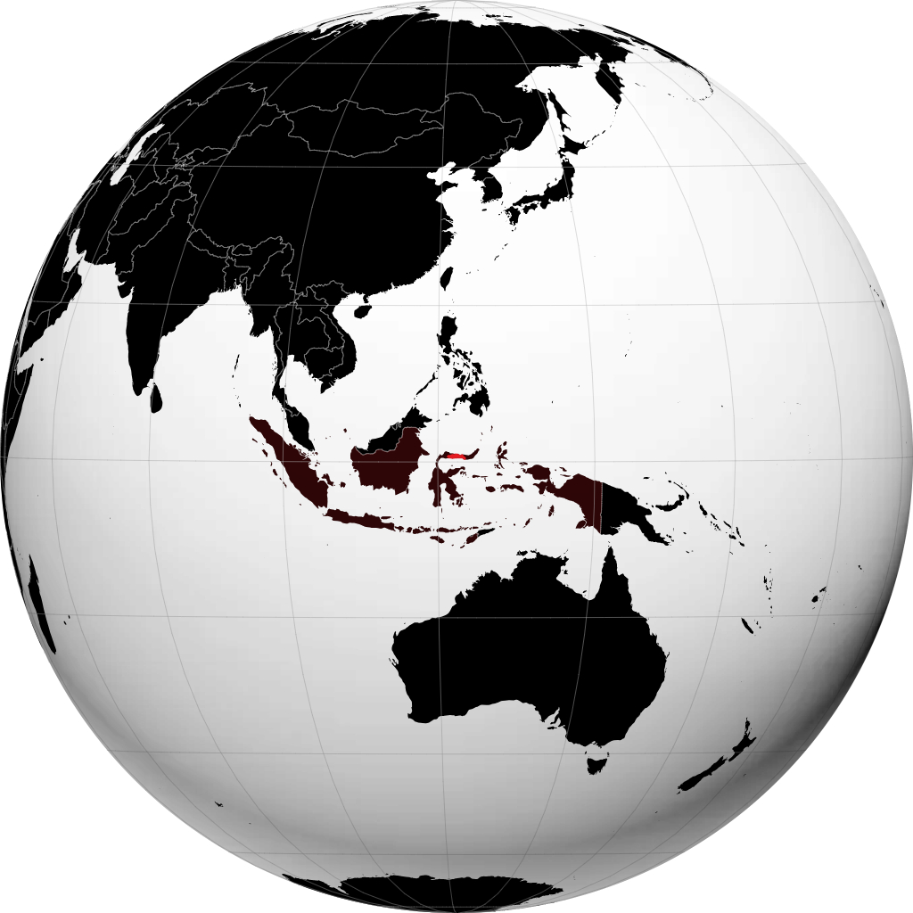 Province de Gorontalo sur le globe
