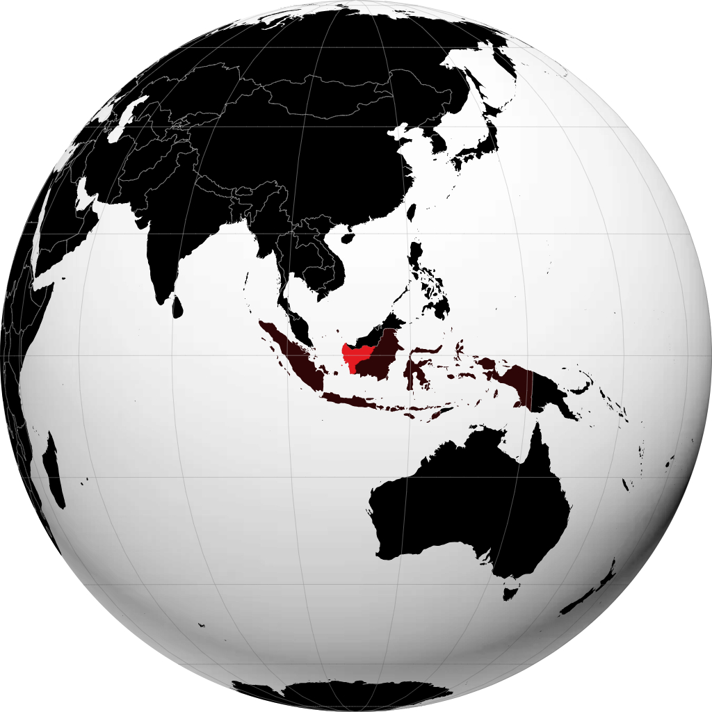 Province de Kalimantan occidental sur le globe