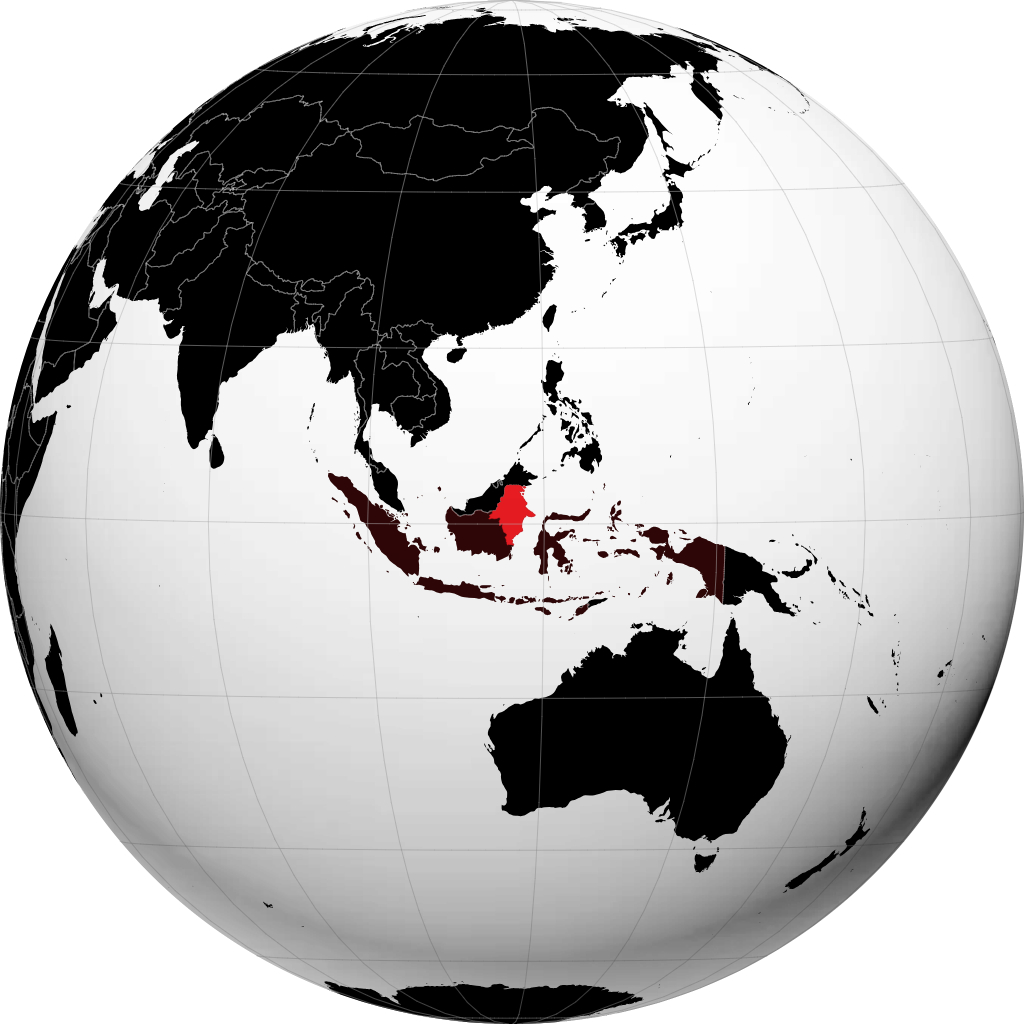 Province de Kalimantan oriental sur le globe
