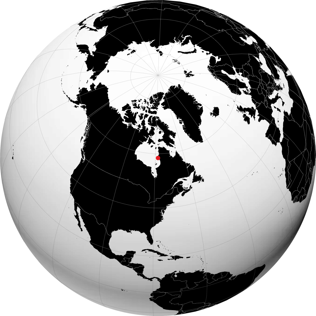 Inukjuak sur le globe