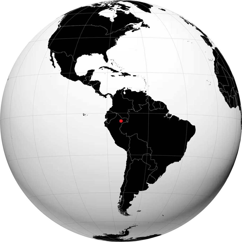 Iquitos sur le globe