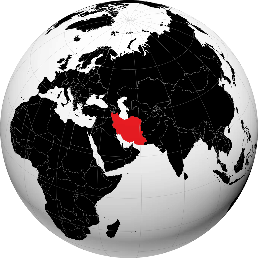 Iran sur le globe