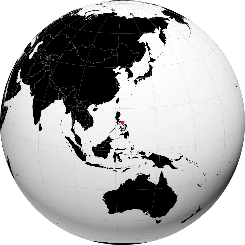 Iriga sur le globe