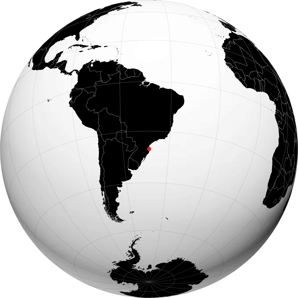Itajaí sur le globe