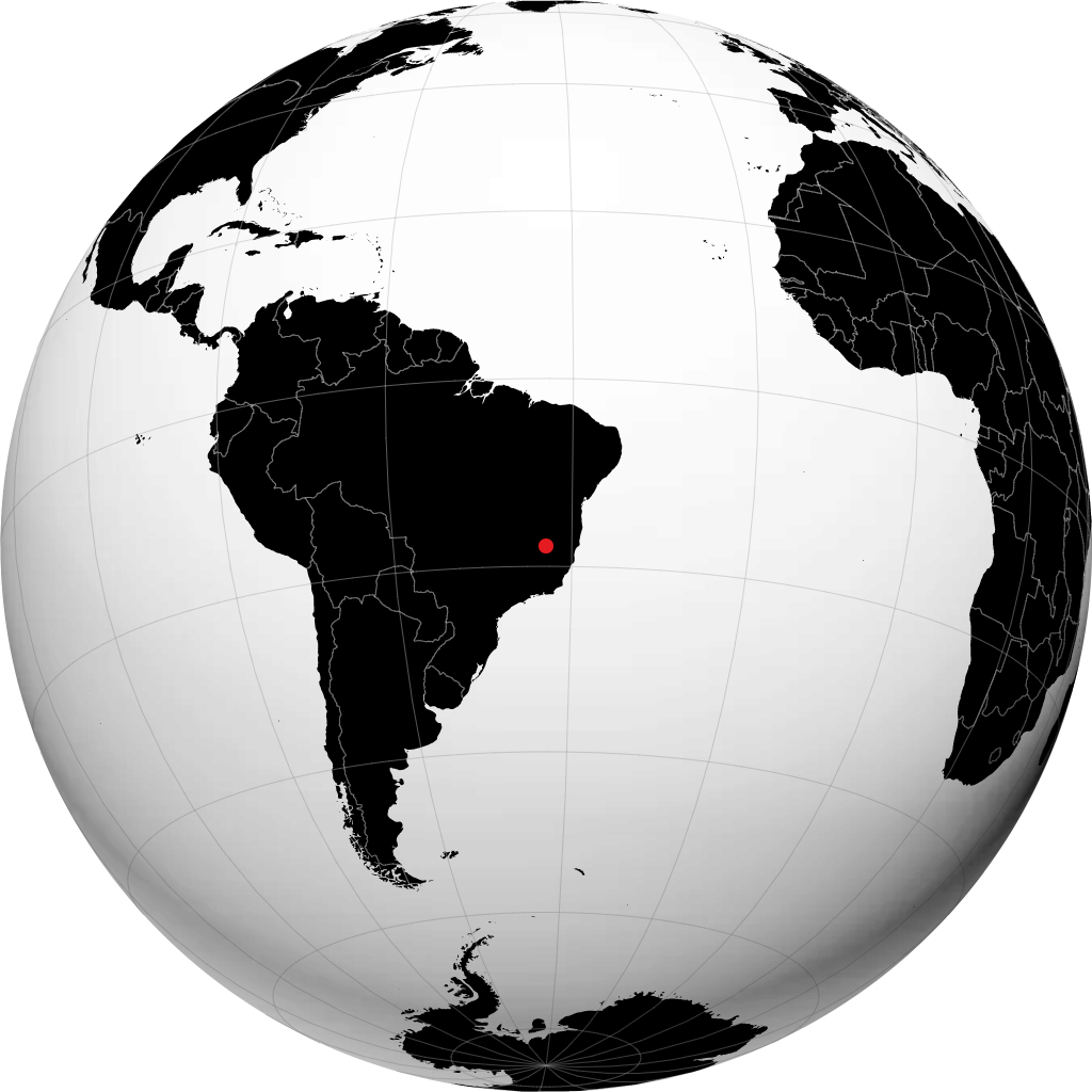 Itamarandiba sur le globe