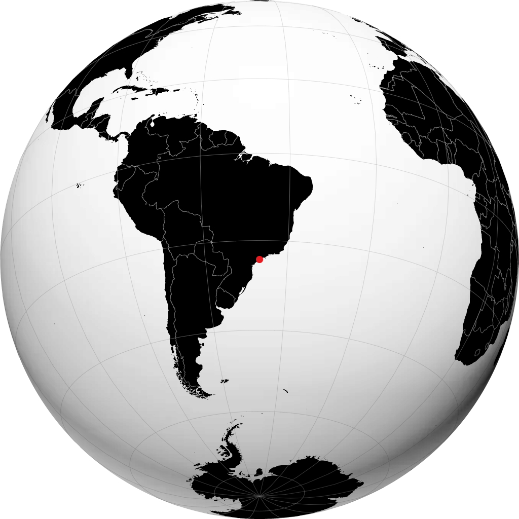 Itanhaém sur le globe