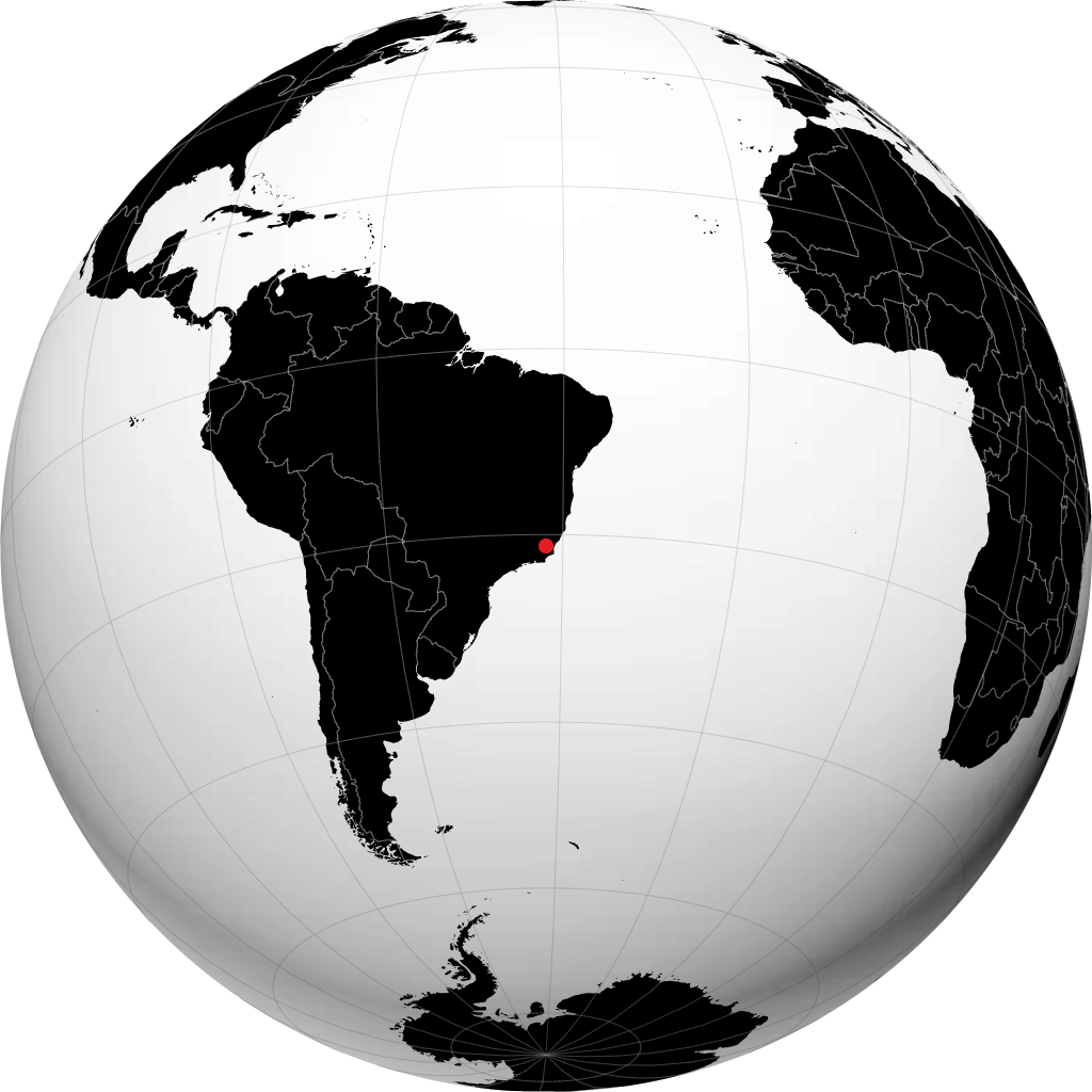 Itaperuna sur le globe