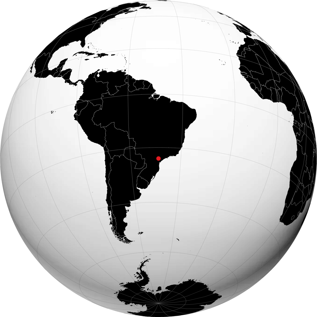 Itapeva sur le globe
