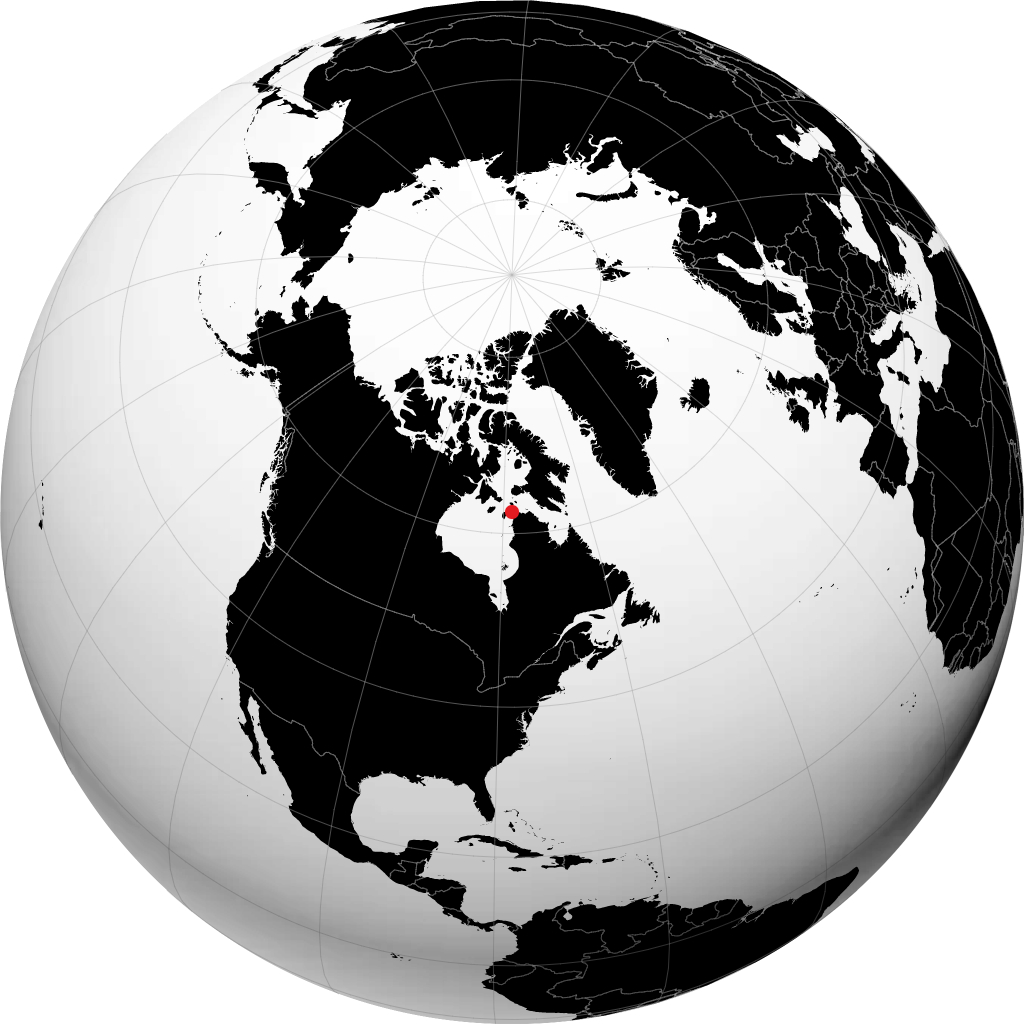 Ivujivik sur le globe